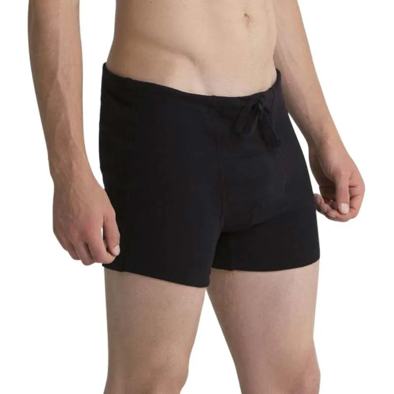 100% Organic Cotton Men's Drawstring Boxers - Elastic Free Briefs w/ Fly