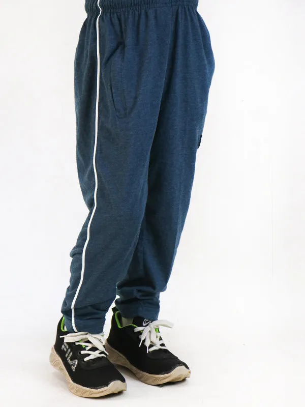 9Yrs - 14Yrs Dark Greyish Blue Jersey Trouser For Boys LF BT20