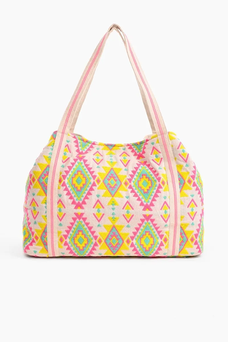 AB20-001 Hand Beaded Impala Aztec Tote