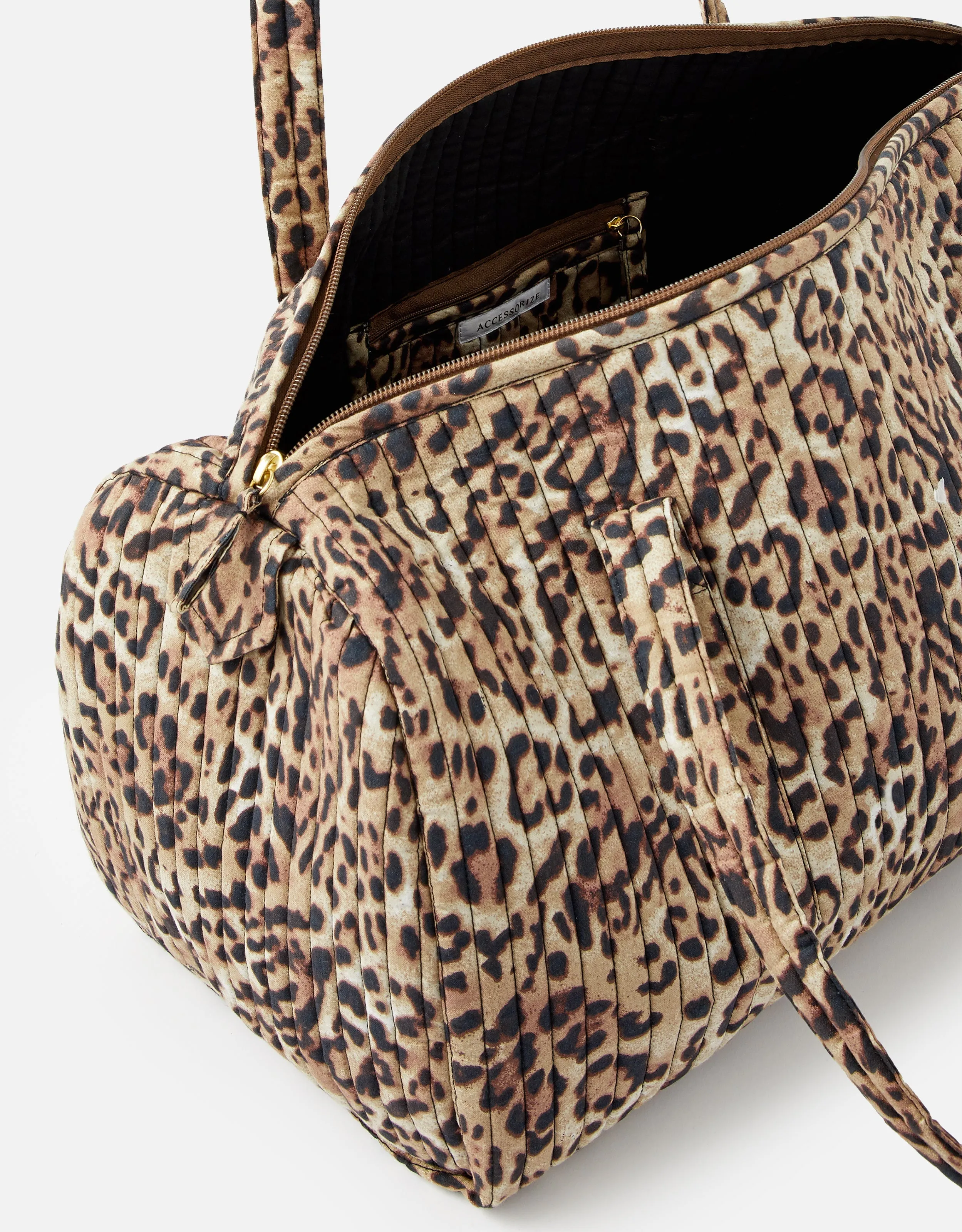 Accessorize London Leopard Weekender Bag