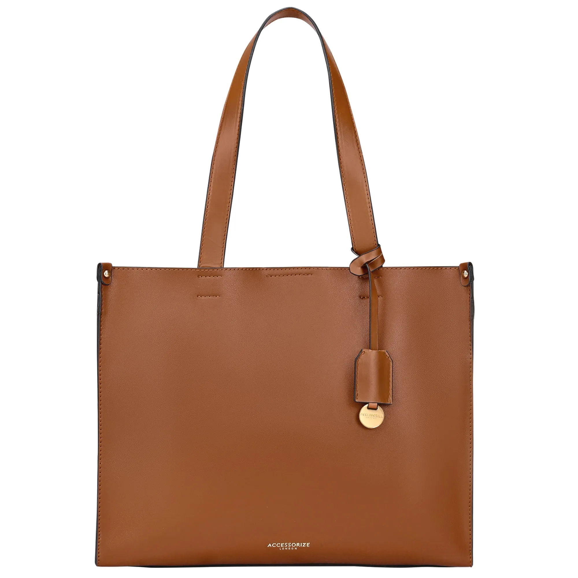 Accessorize London Women's Brown Book Tote Work Wear Bag