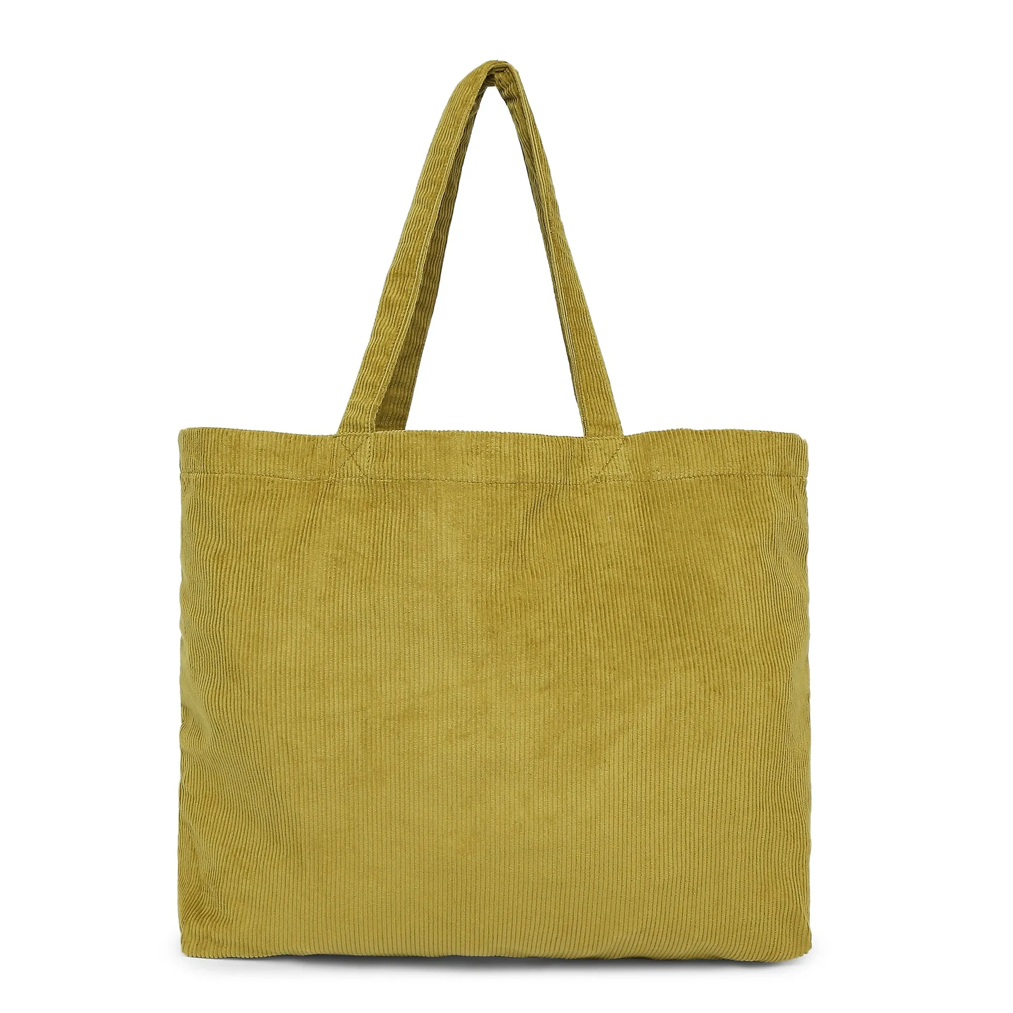 Accessorize London Women's Pure Organic Cotton Yellow Bees Embroidered Cord Shopper Bag