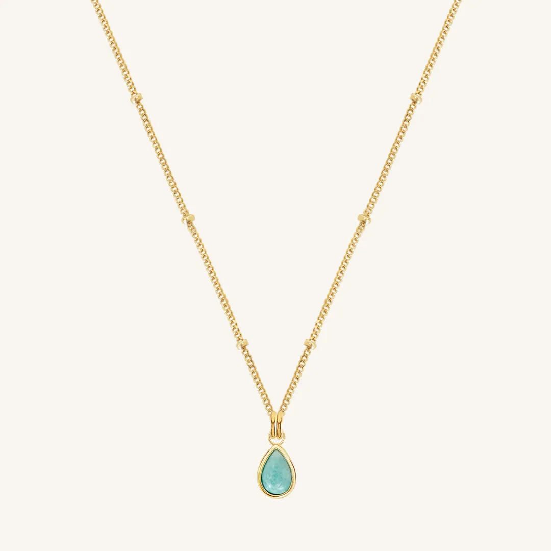 Amazonite Trove Charm Necklace