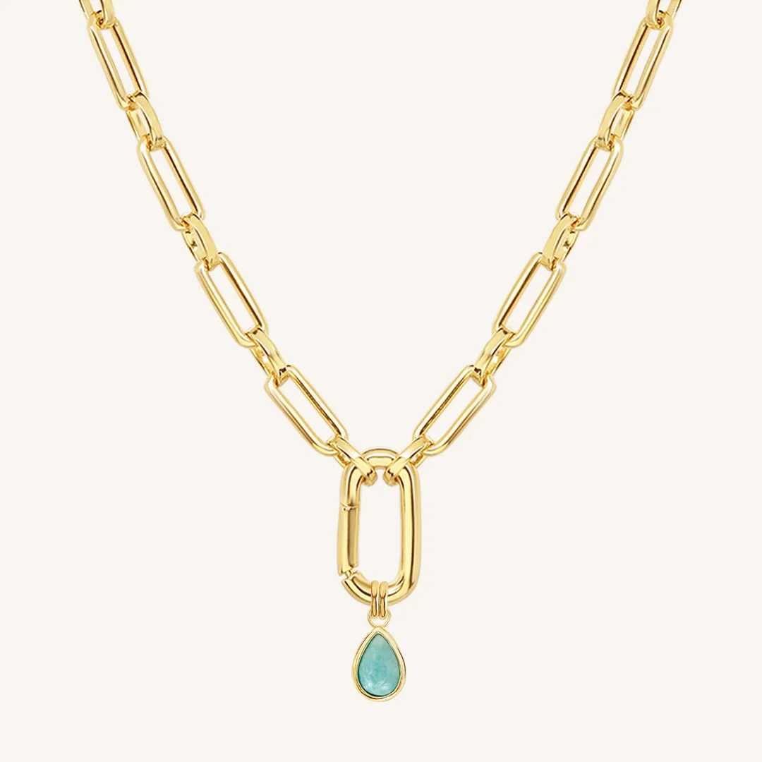 Amazonite Trove Charm Necklace