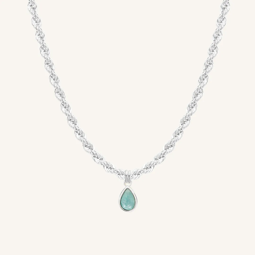 Amazonite Trove Charm Necklace