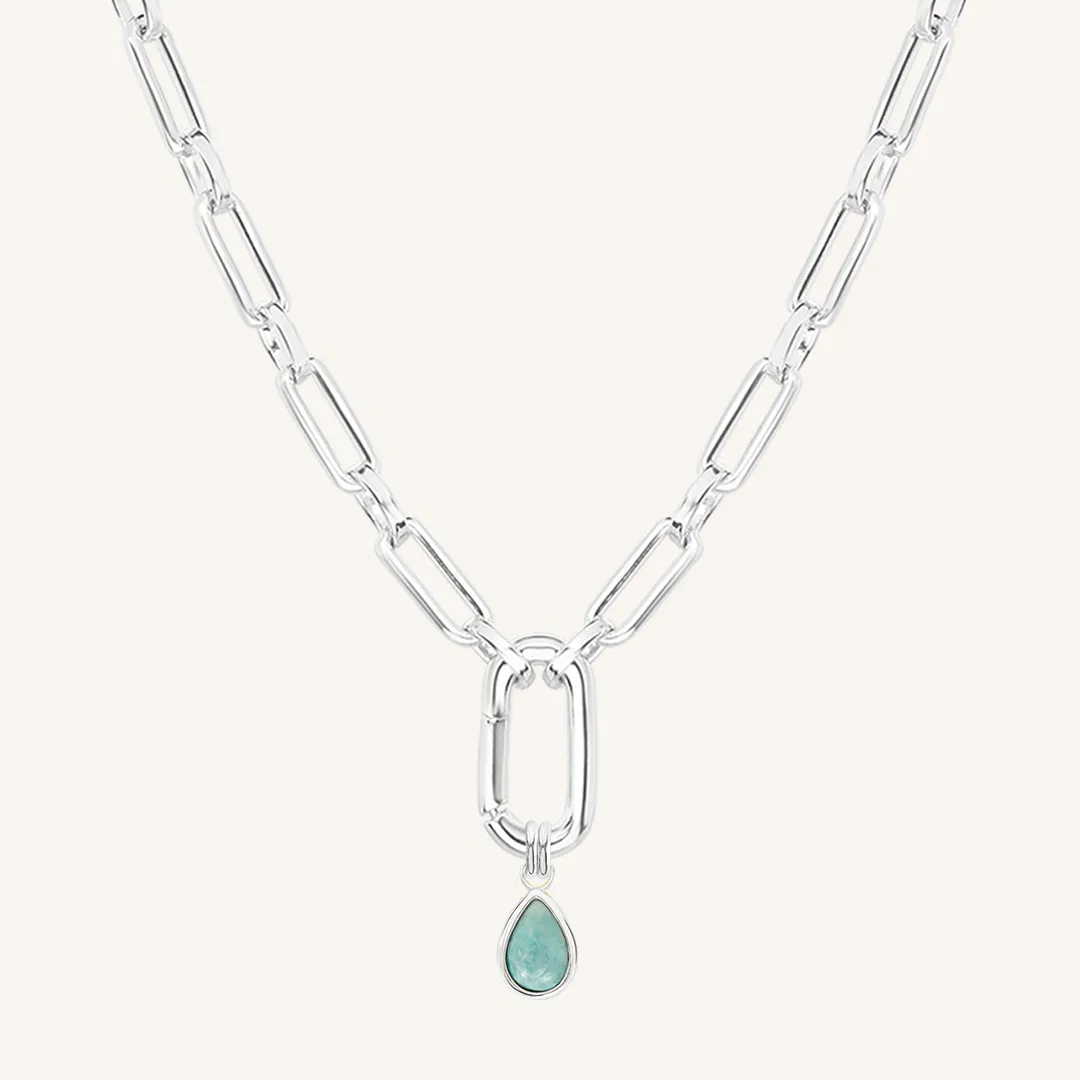 Amazonite Trove Charm Necklace