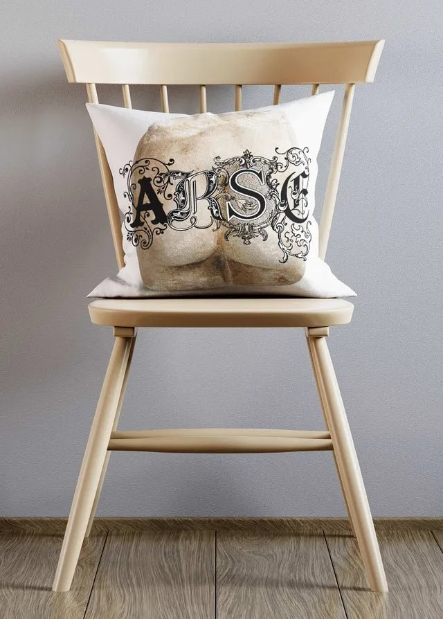 ARSE Altered Art Cushion Black