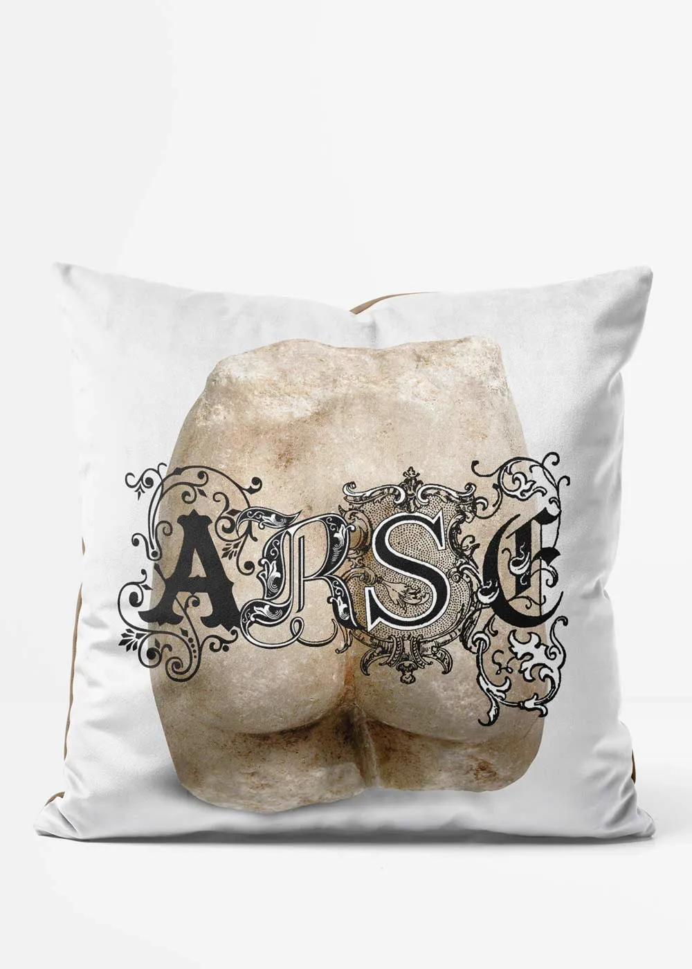 ARSE Altered Art Cushion Black