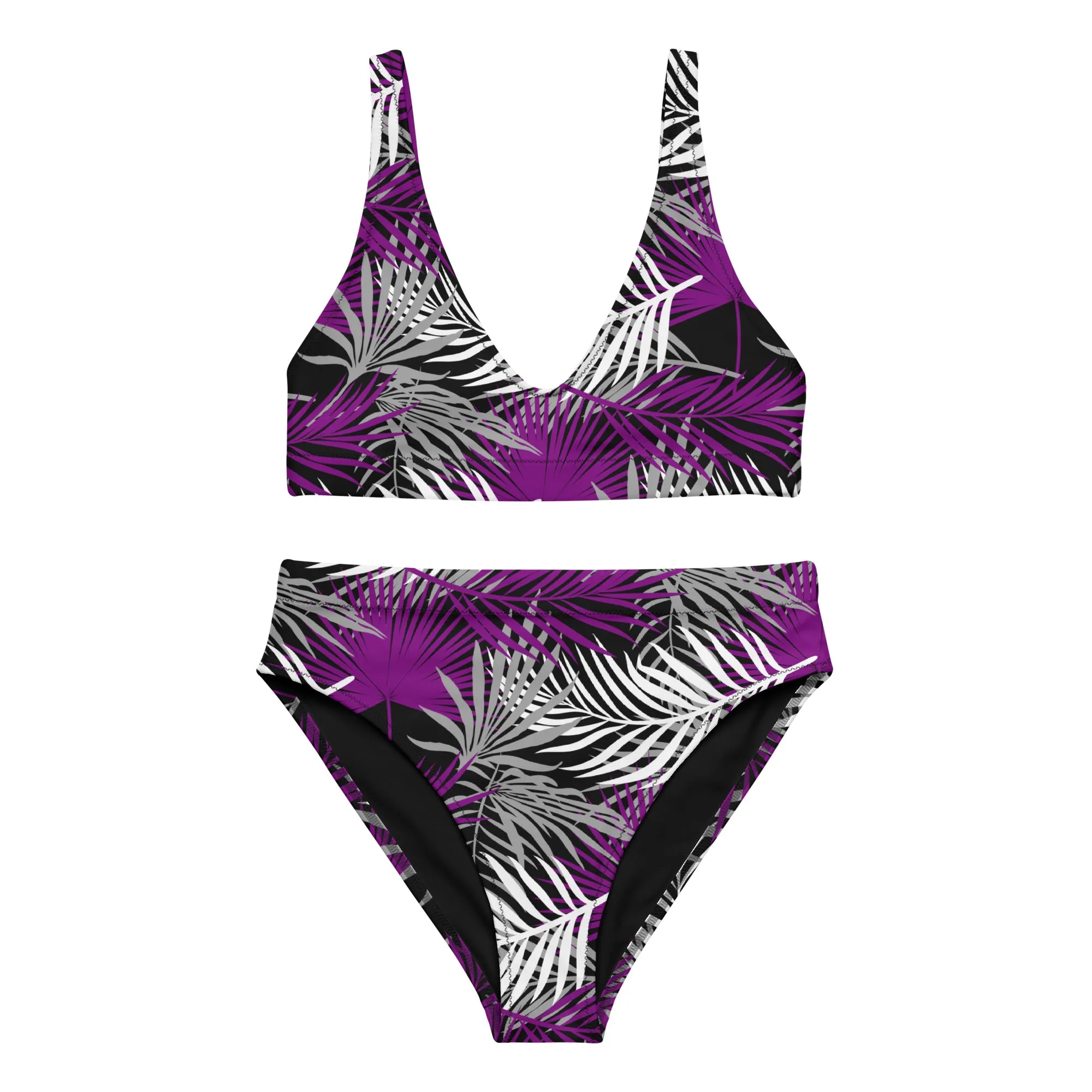 Asexual Palm Athletic Bikini Top