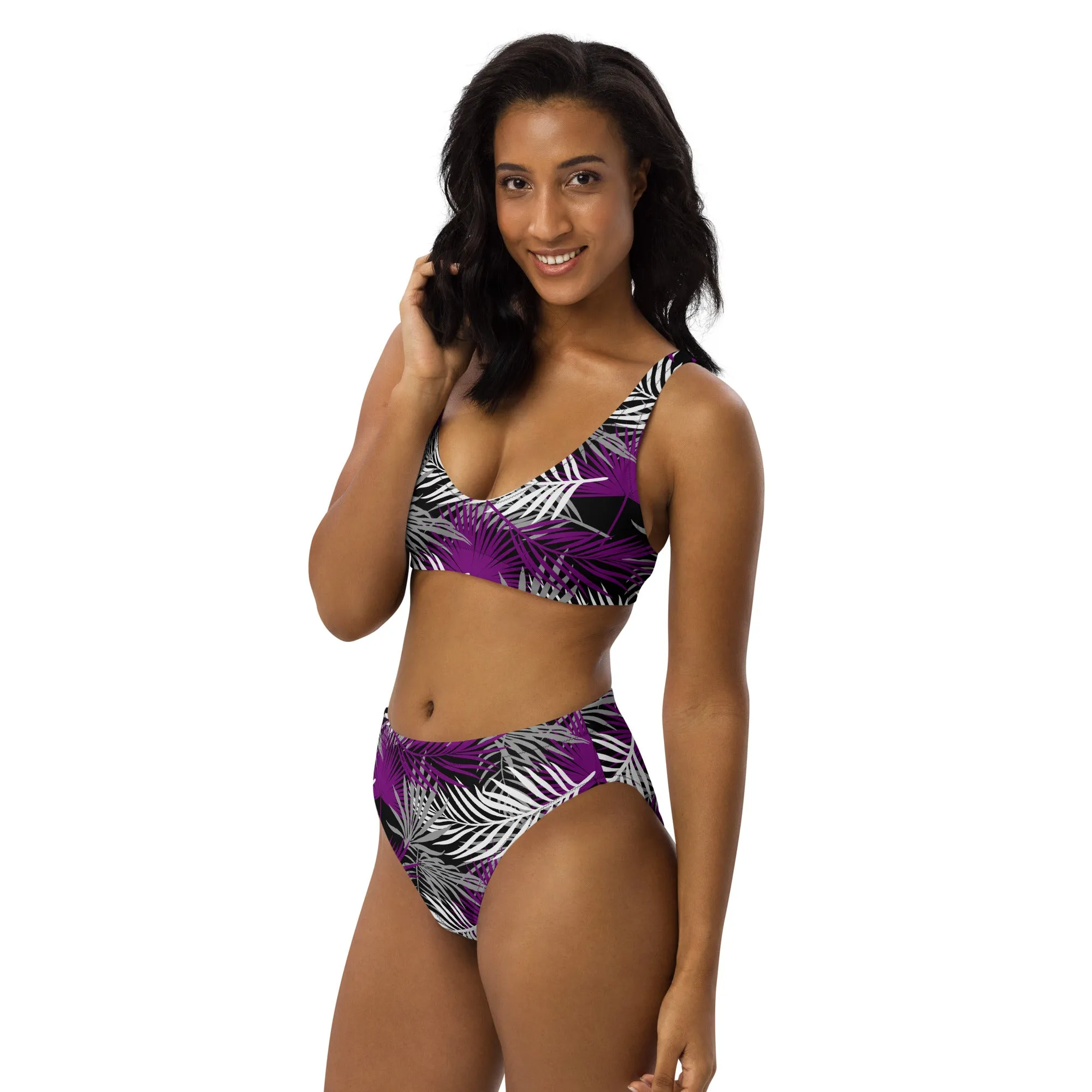 Asexual Palm Athletic Bikini Top