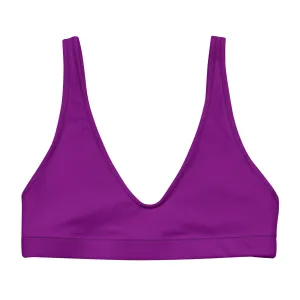 Asexual Solid Athletic Bikini Top