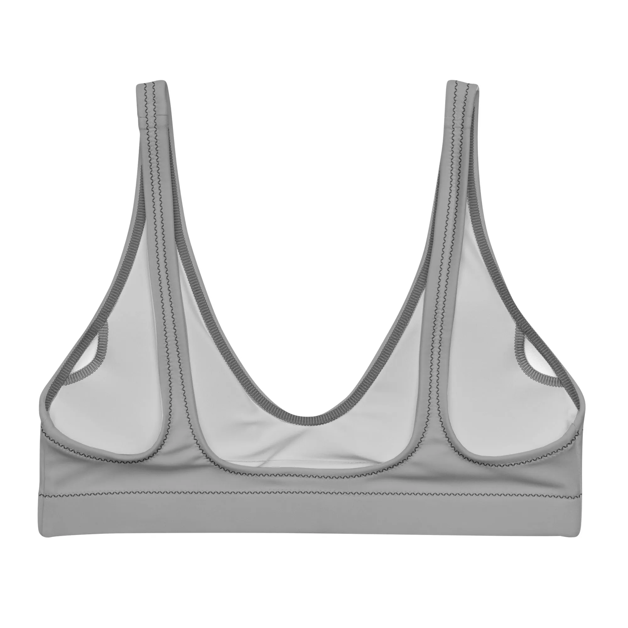 Asexual Solid Athletic Bikini Top