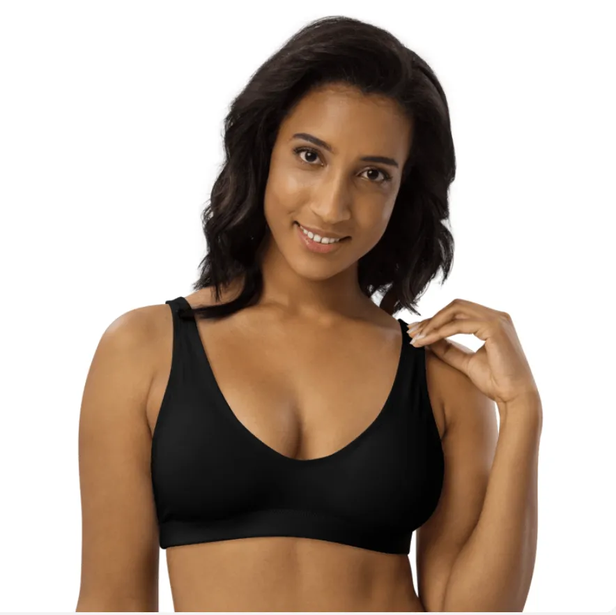 Asexual Solid Athletic Bikini Top