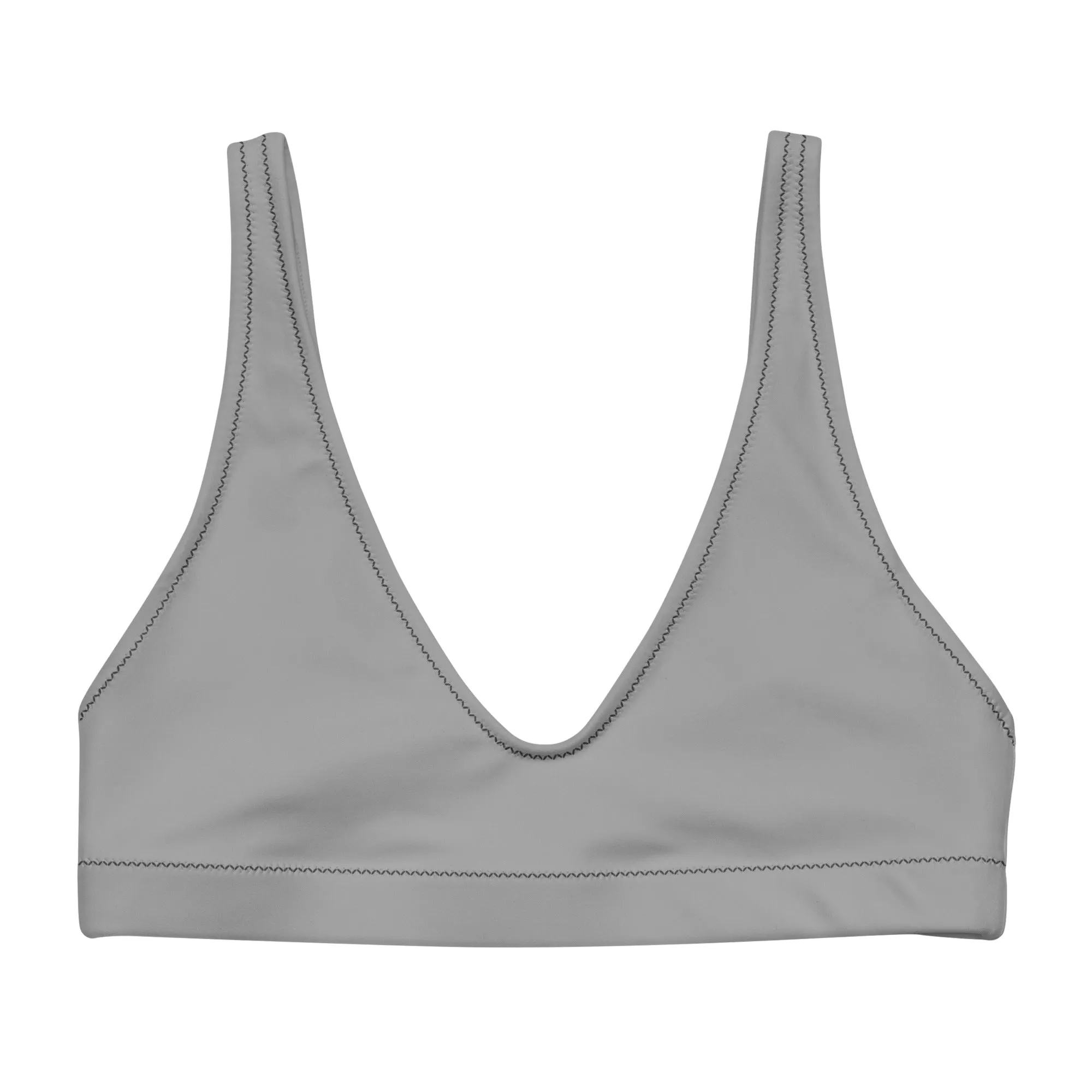 Asexual Solid Athletic Bikini Top