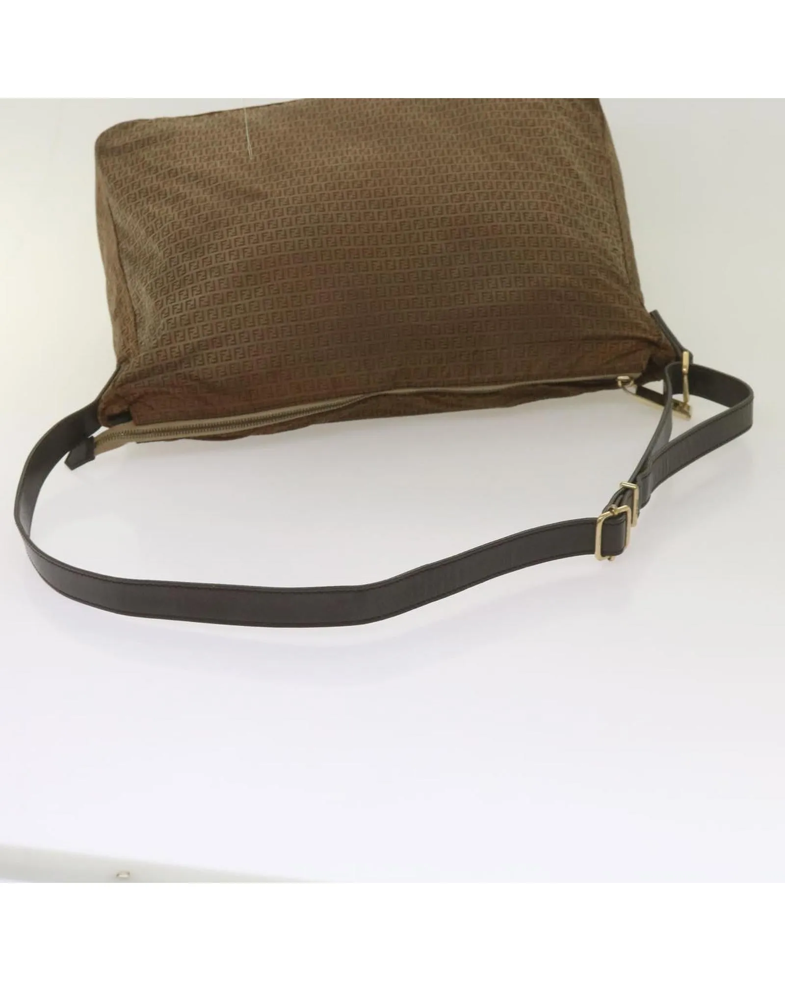 Authentic FENDI Zucchino Canvas Shoulder Bag