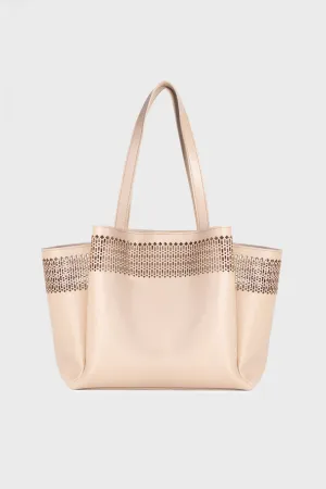 Beige Tote Bag