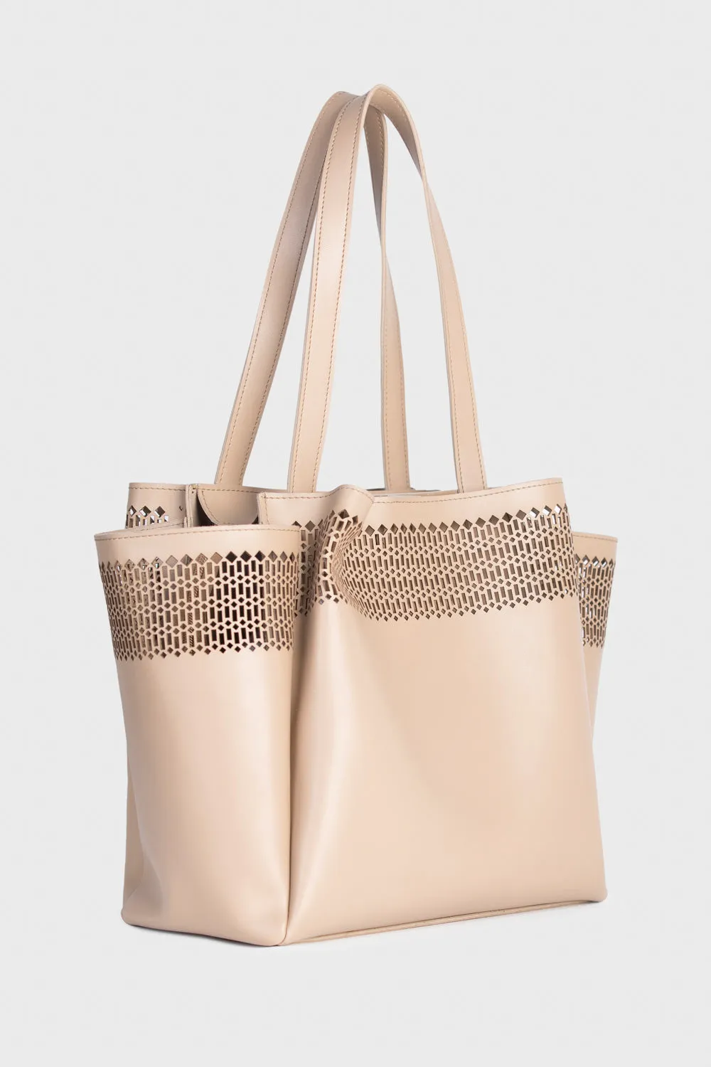 Beige Tote Bag