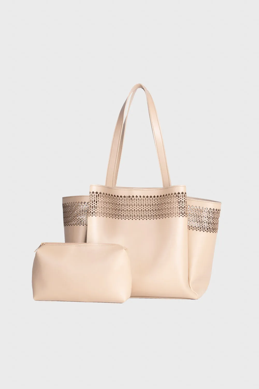 Beige Tote Bag