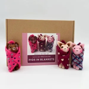 Bergin & Bath Needle Felting Kit: Pigs In Blankets