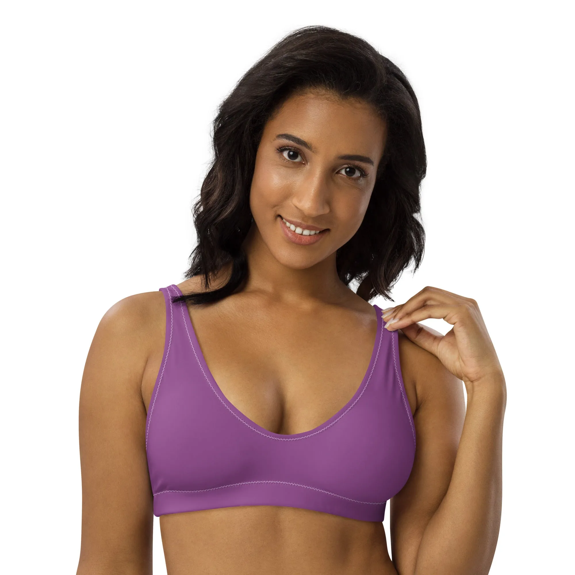 Bisexual Solid Athletic Bikini Top