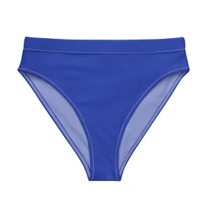 Bisexual Solid High-Waisted Athletic Bikini Bottom