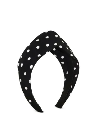 Black Polka Dot Headband