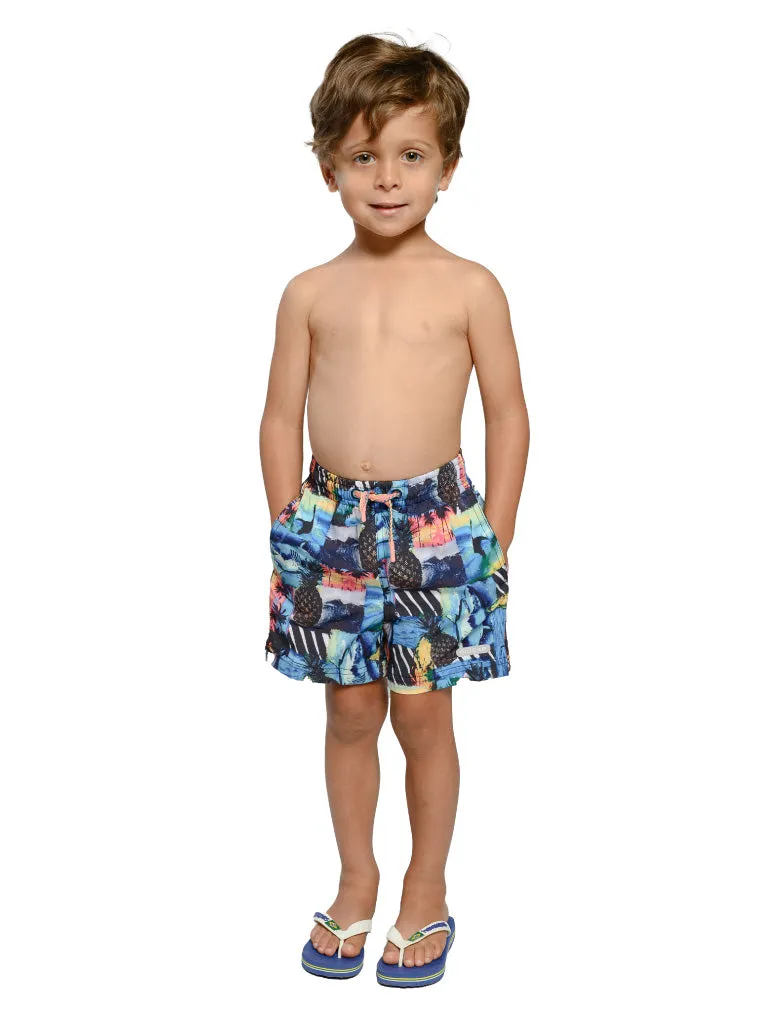 Boys printed swim shorts