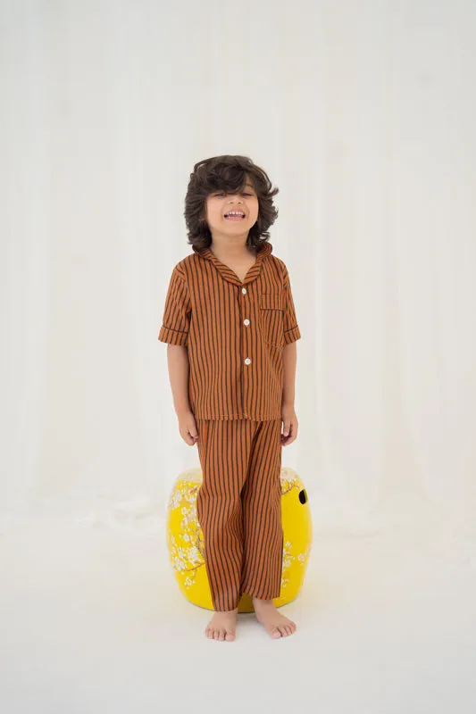 Brown Ribbon Nightsuit