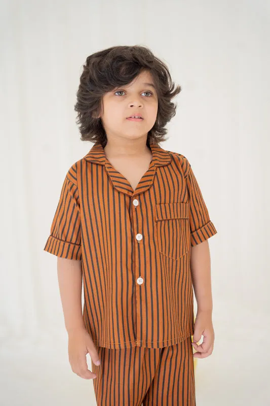 Brown Ribbon Nightsuit