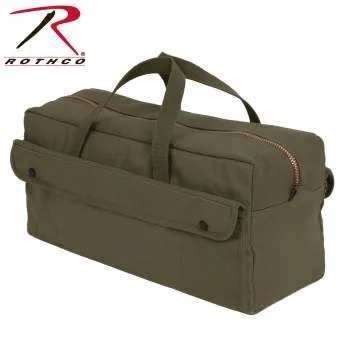 Canvas Jumbo Tool Bag With Brass Zipper