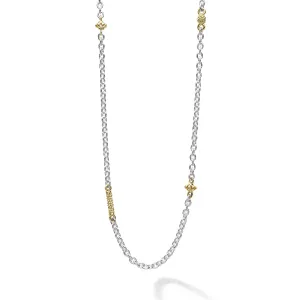 Caviar Icon Two-Tone Caviar Chain Necklace