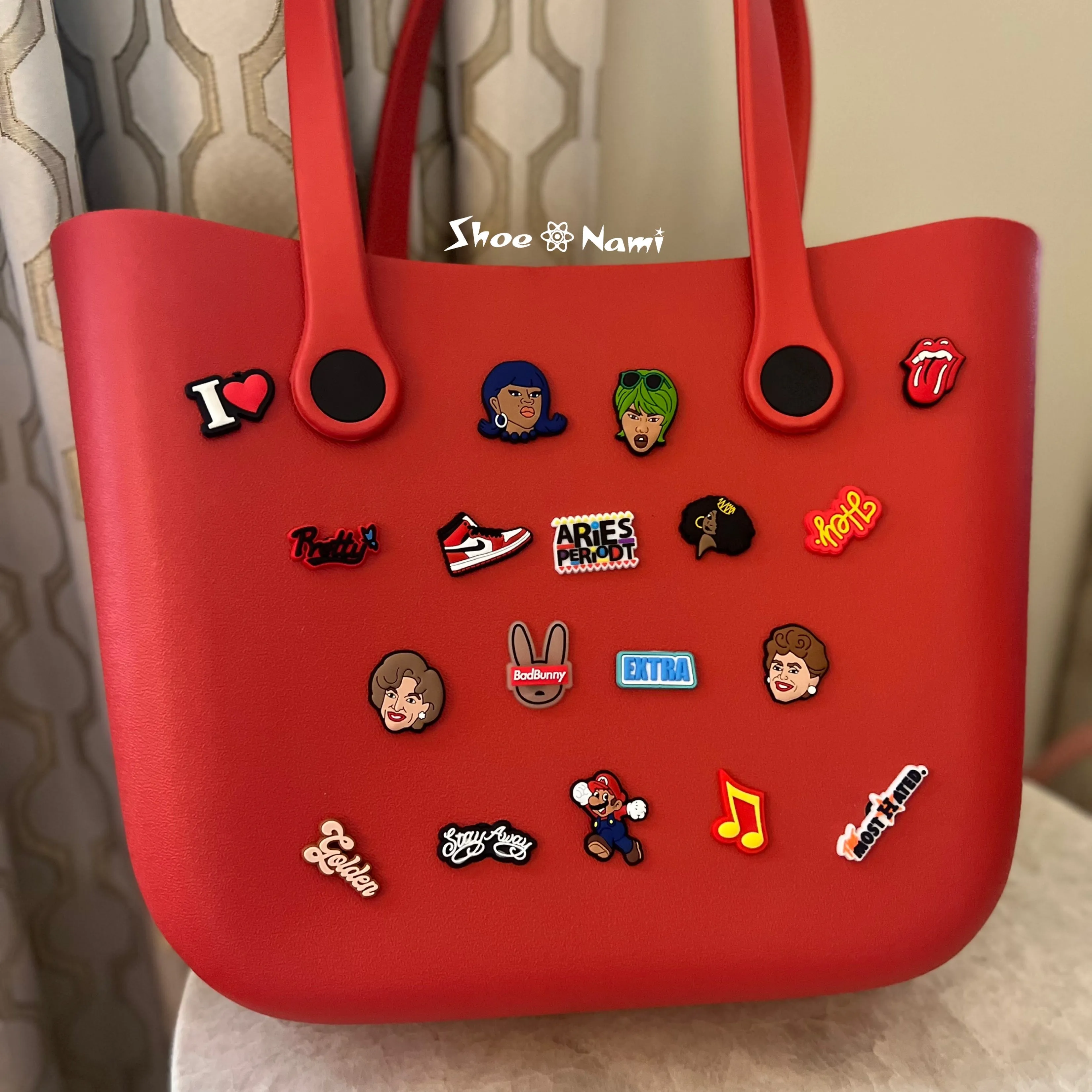 CHARMING BAG Red (charms sold separately)