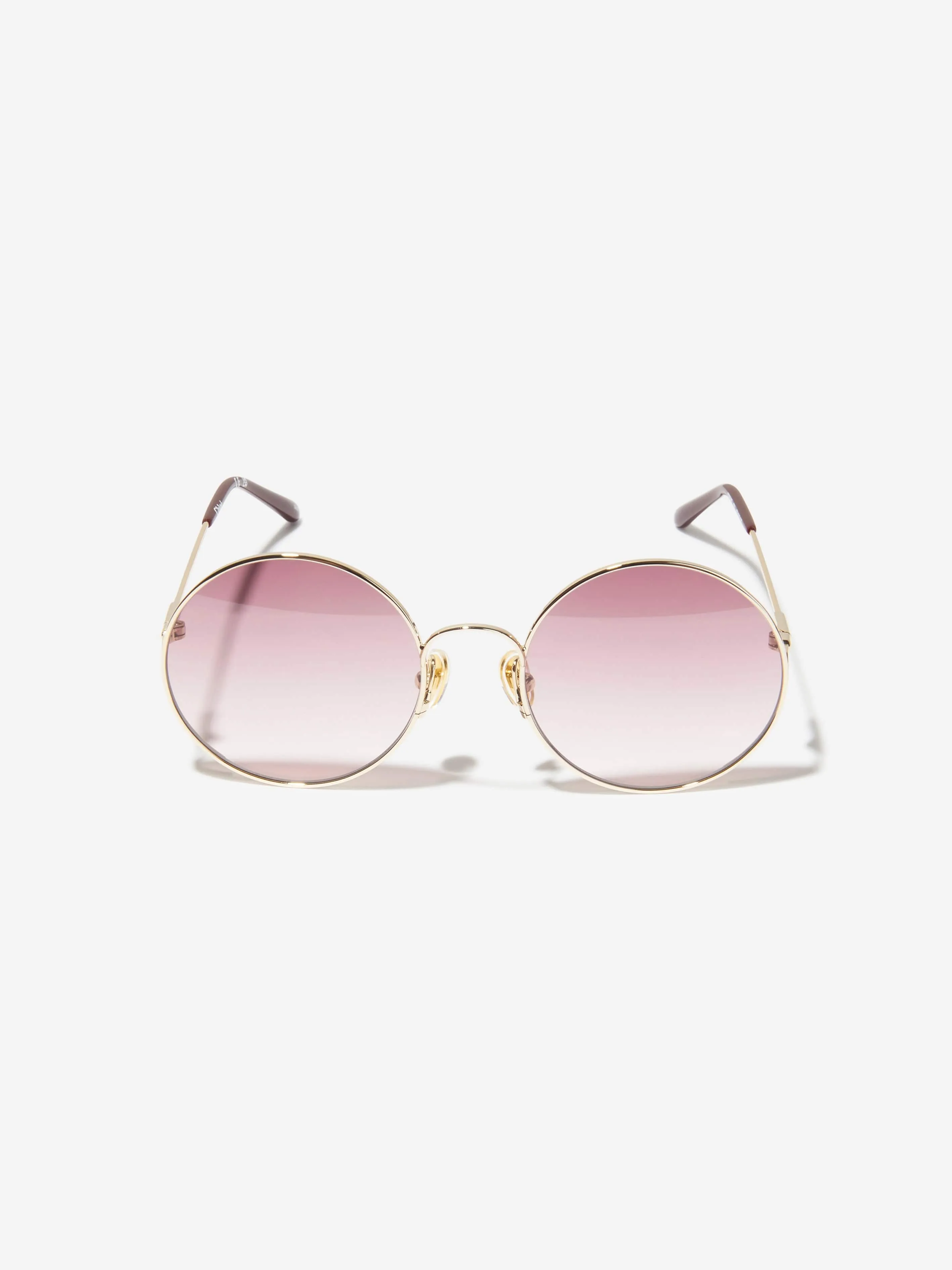 Chloé Girls Oval Sunglasses in Gold