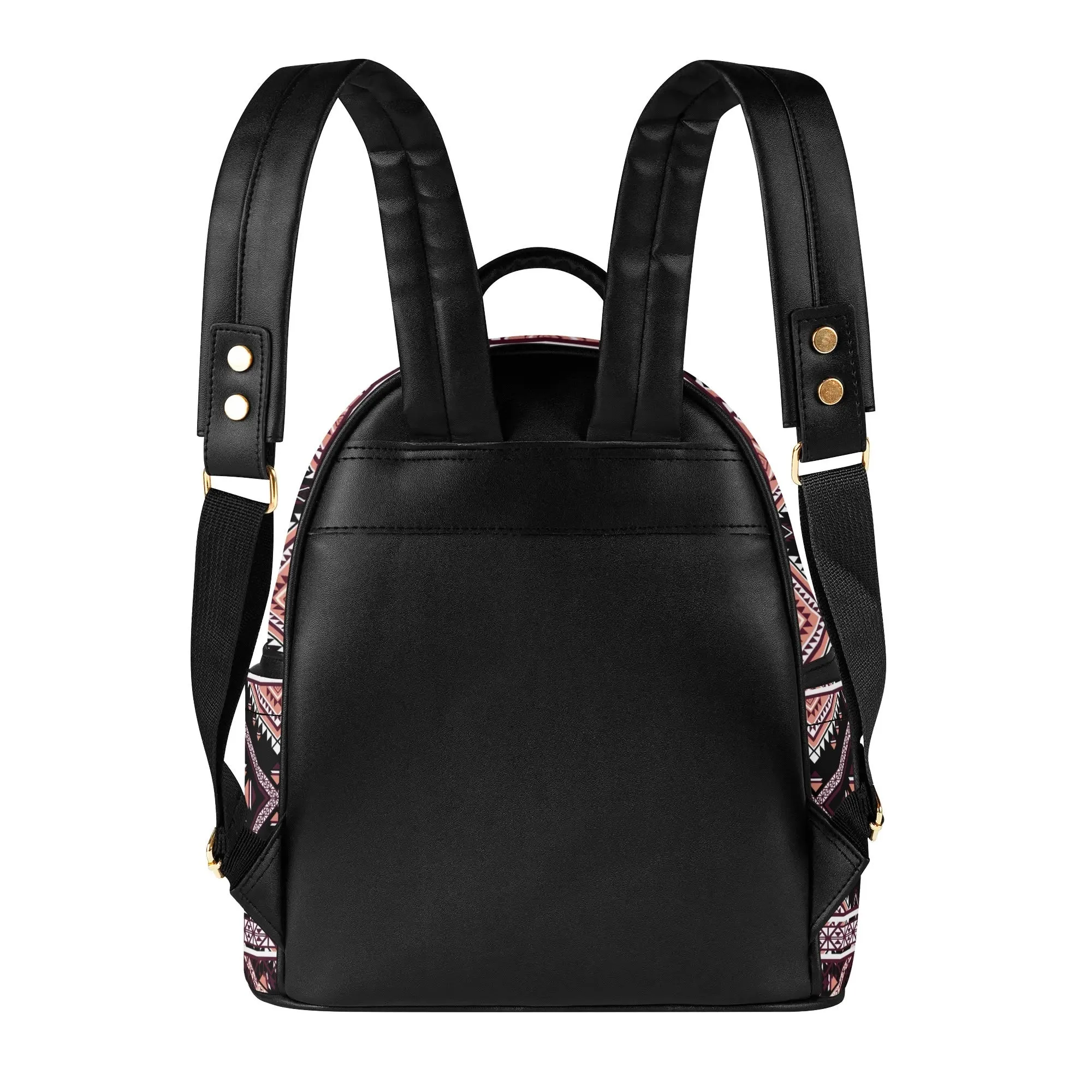 COCBC PU Luxury Black Leather Backpack