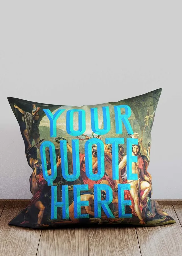 Custom Leonidas Blue Cushion