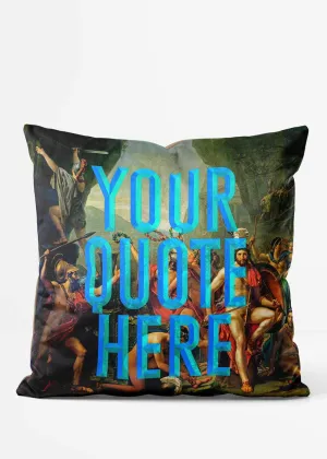 Custom Leonidas Blue Cushion