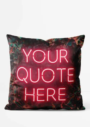 Custom Red Neon Cushion