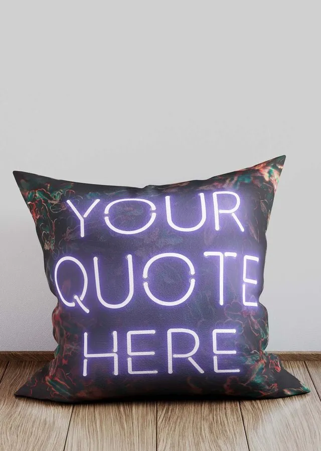 Custom White Neon Cushion