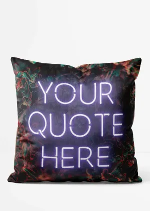 Custom White Neon Cushion