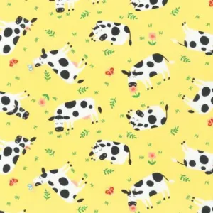 Cute Cows on Yellow, SRK-21328-5 YELLOW