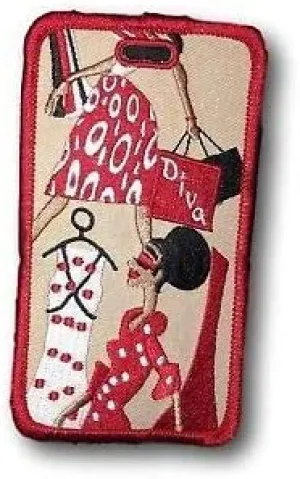 Delta Sigma Theta Embroidery Id/luggage Tag Diva