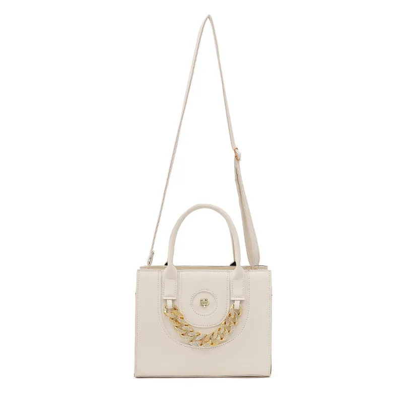 Diamond Thick Chain Tote Handbags