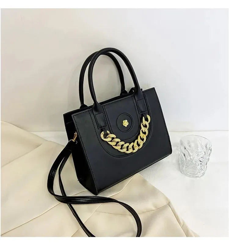 Diamond Thick Chain Tote Handbags