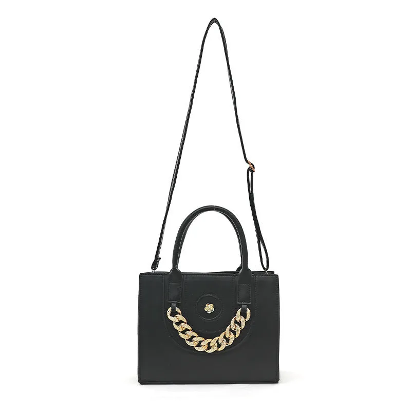 Diamond Thick Chain Tote Handbags