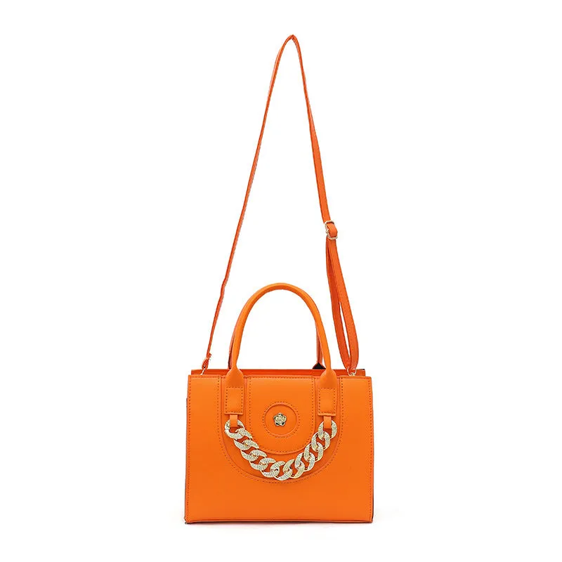 Diamond Thick Chain Tote Handbags