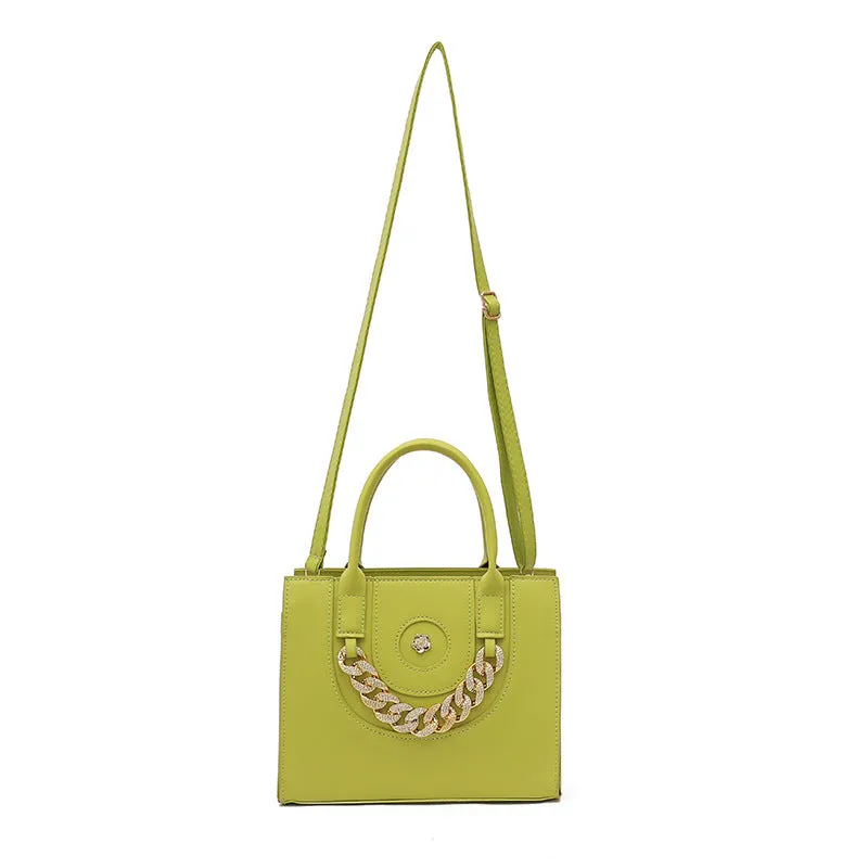 Diamond Thick Chain Tote Handbags