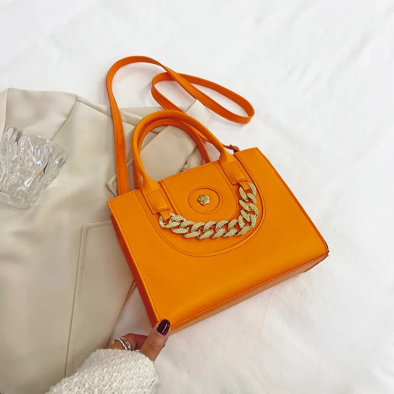 Diamond Thick Chain Tote Handbags