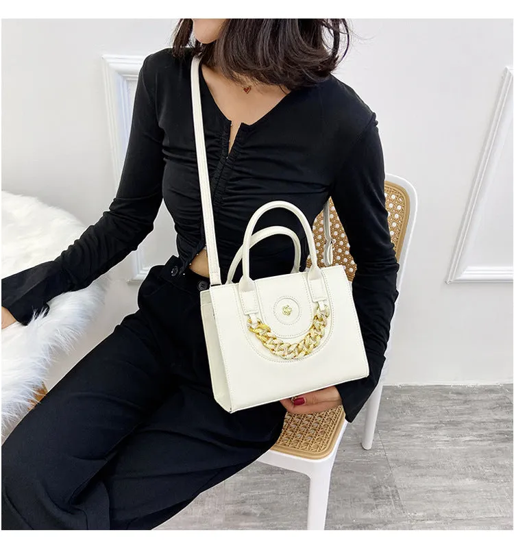 Diamond Thick Chain Tote Handbags