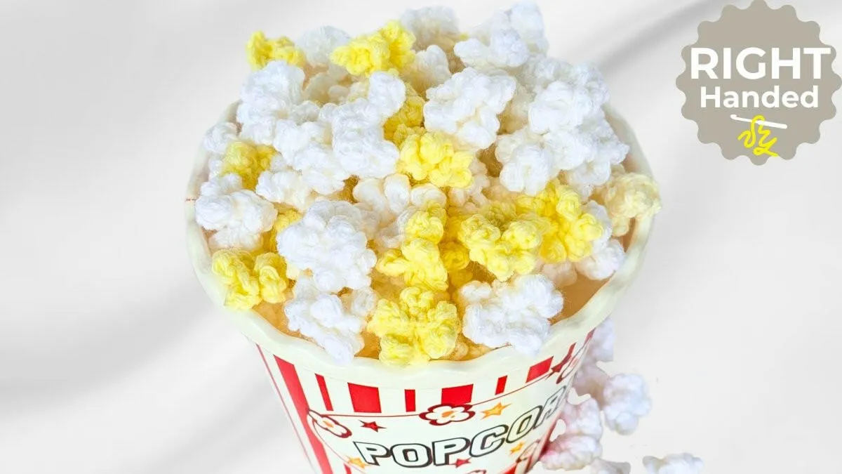 Easiest Crochet Popcorn Pattern – Realistic and Fun!