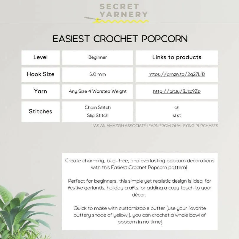 Easiest Crochet Popcorn Pattern – Realistic and Fun!